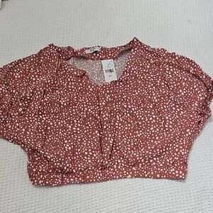 Women's Polka Dot Crop Top